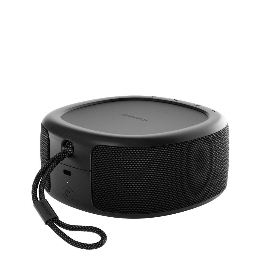 Additional view 1 of Haut-parleur Bluetooth à énergie solaire Malibu - Noir
