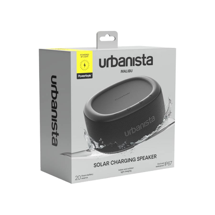 Additional view 2 of Haut-parleur Bluetooth à énergie solaire Malibu - Noir