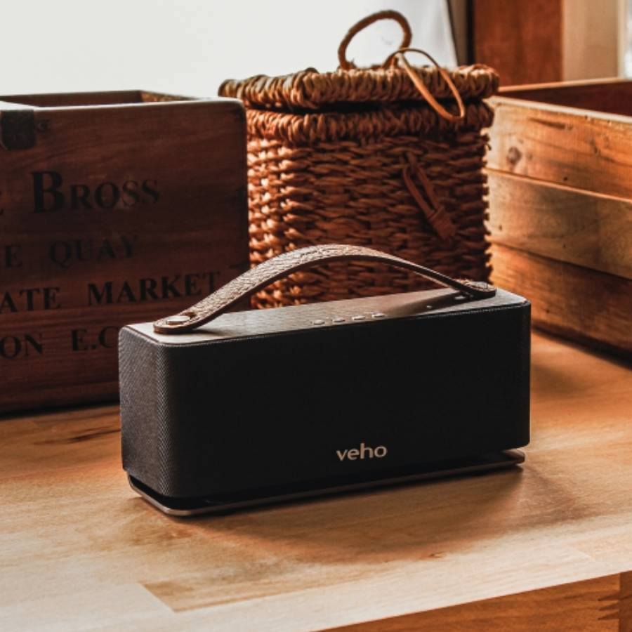 Additional view 2 of Haut-parleur Bluetooth sans fil rétro MR-8 avec batterie externe intégrée