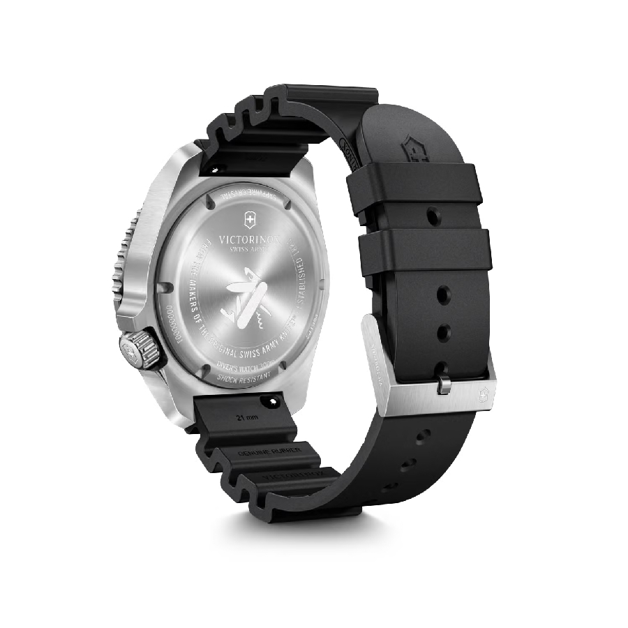 Additional view 1 of Montre Dive Pro à remontage automatique avec lunette noire et cadran à index et date - Homme - Acier inoxydable/caoutchouc - 43 mm