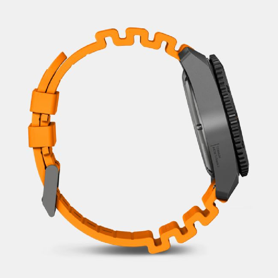 Additional view 2 of Montre de plongée automatique certifiée étanche jusqu'à 300 m Dive Pro - Hommes - Orange - 43 mm