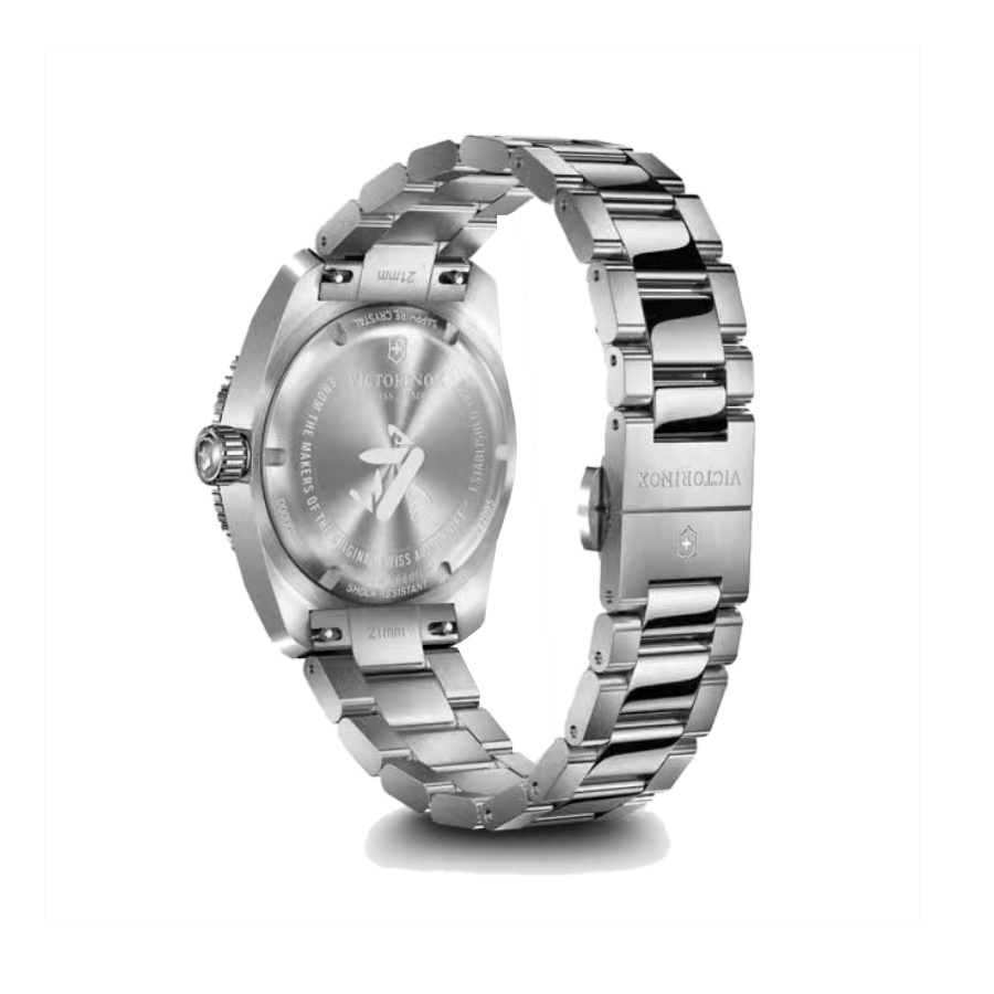 Additional view 1 of Montre Maverick à lunette bleue et cadran à index - Homme - Acier inoxydable - 39 mm