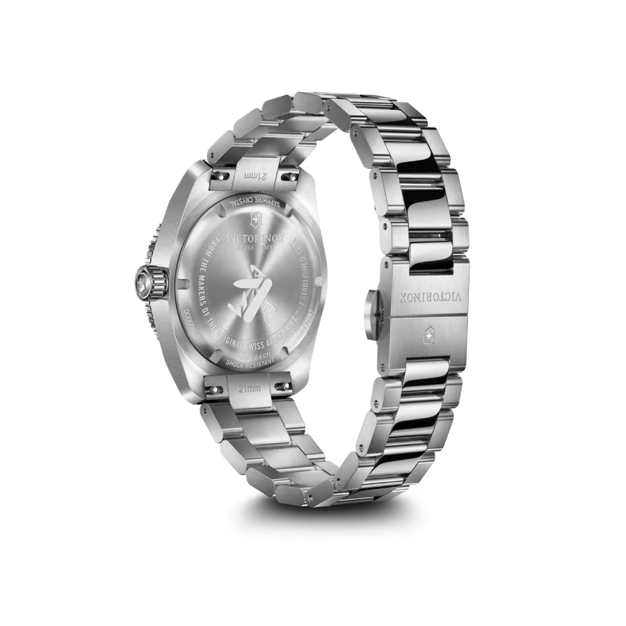 Additional view 2 of Montre Maverick à lunette noire et cadran à index - Homme - Acier inoxydable - 39 mm