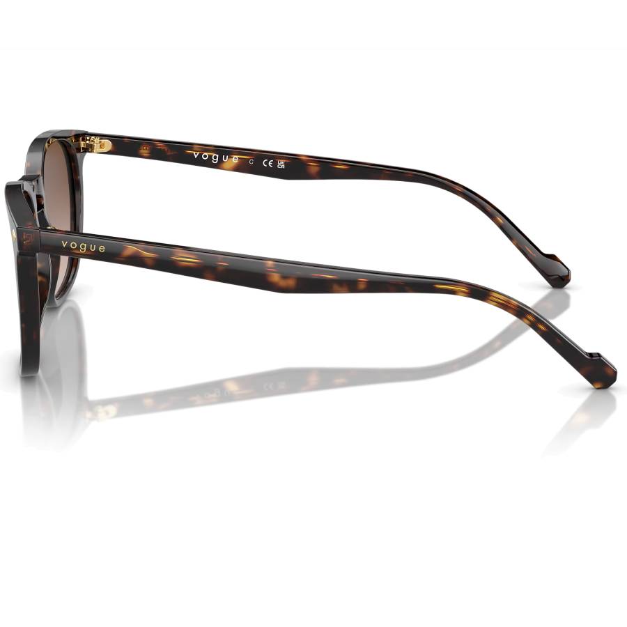 Additional view 1 of Lunettes de soleil carrées - Femmes - Havane foncé