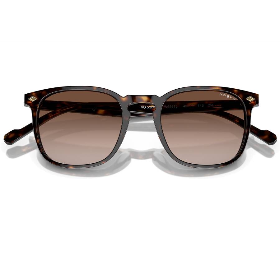 Additional view 2 of Lunettes de soleil carrées - Femmes - Havane foncé
