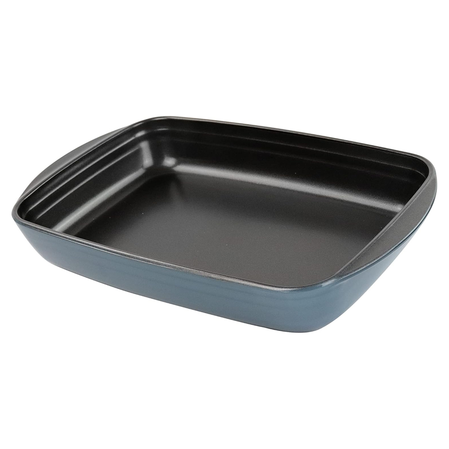 Additional view 2 of Plaque à pâtisserie rectangulaire en Borisilicate - Bleu aquos
