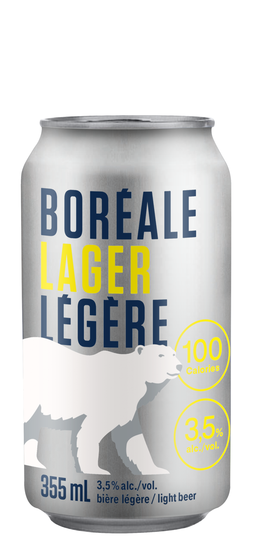 BOREALE LAGER LEGERE Mockup 355ml LAGER