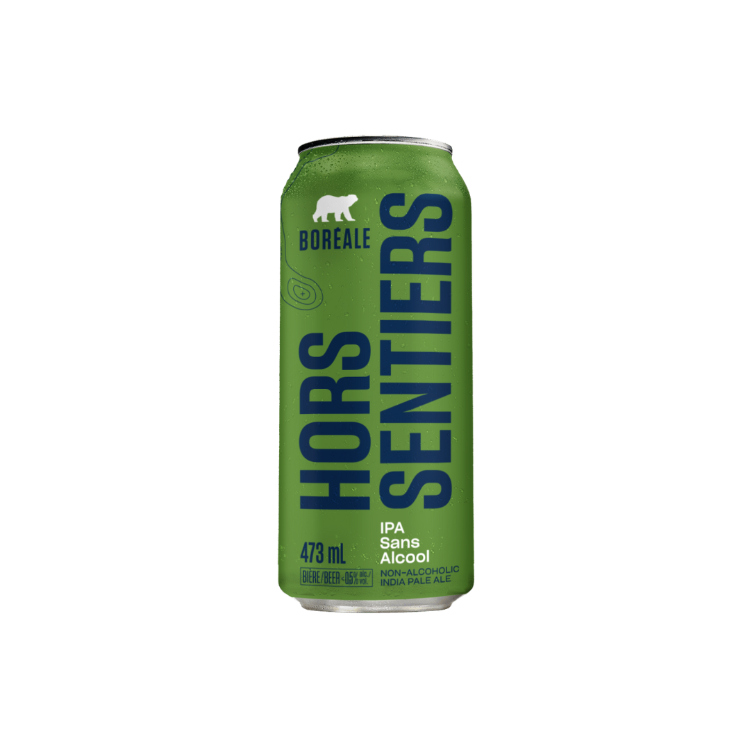 Boreale biere sans alcool Hors Sentiers IPA canette