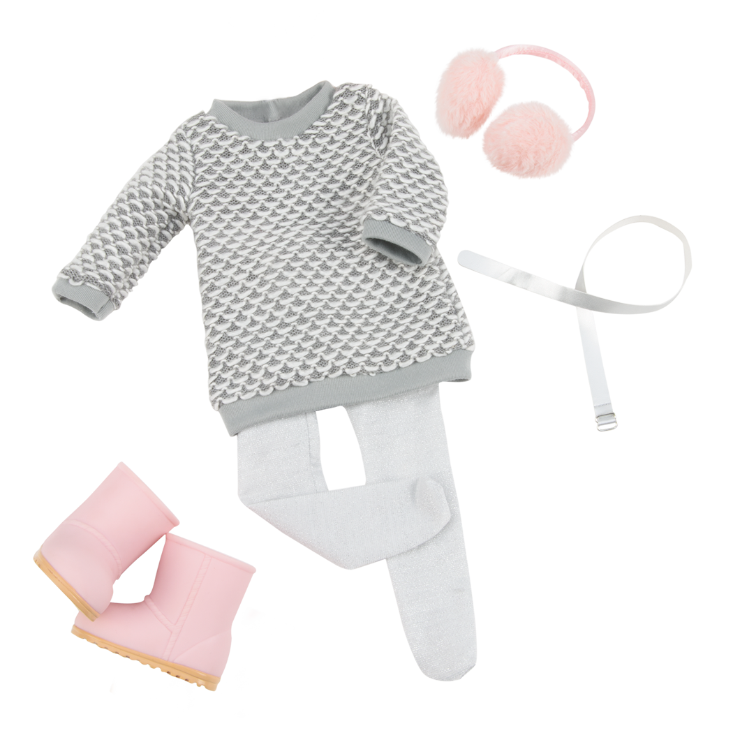 Doll Clothes Dress Outfit Winter Coat Set For 18/'/' Girl Our Generation Doll