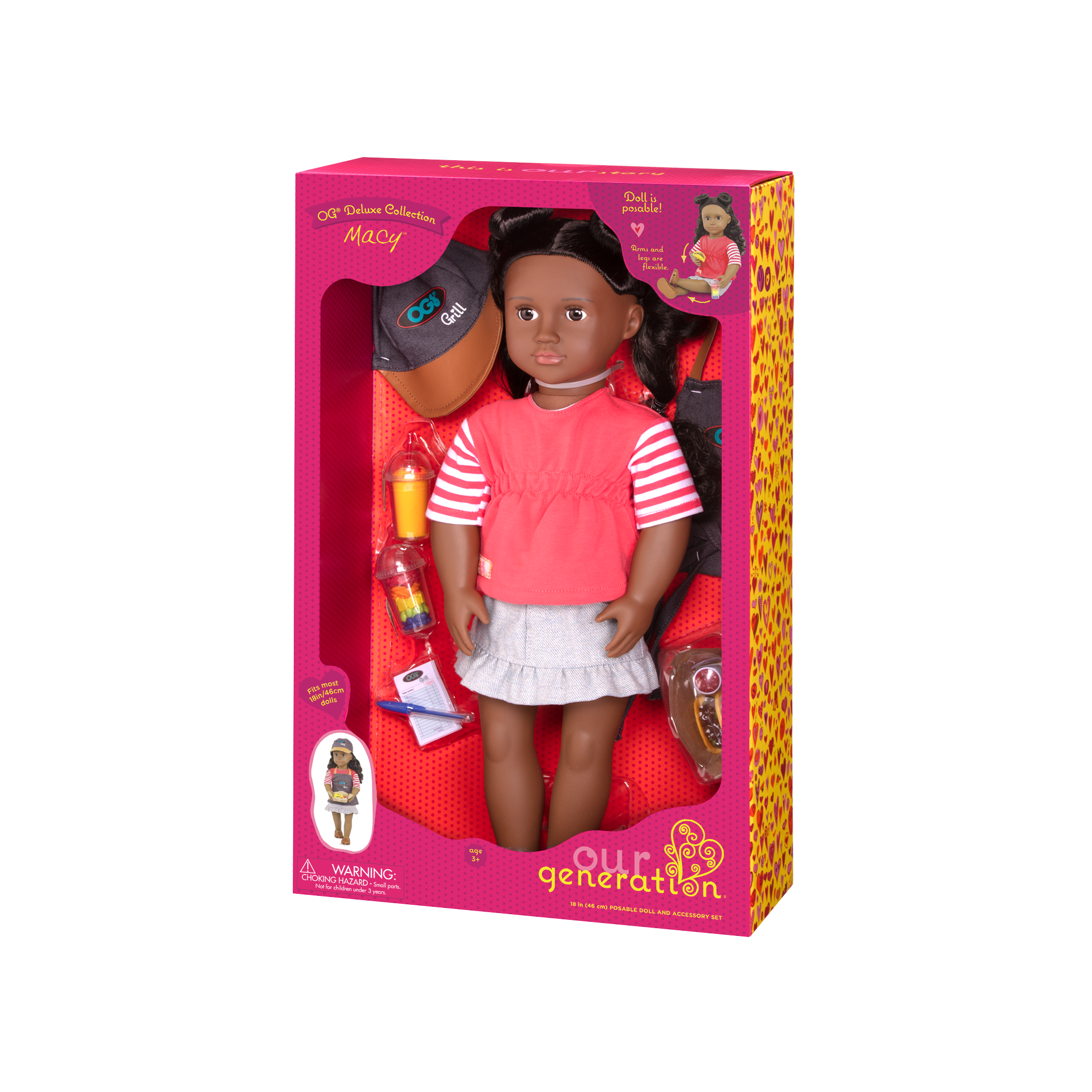 18/" doll BBQ grill cooking NEW Fits American Girl Our Generation