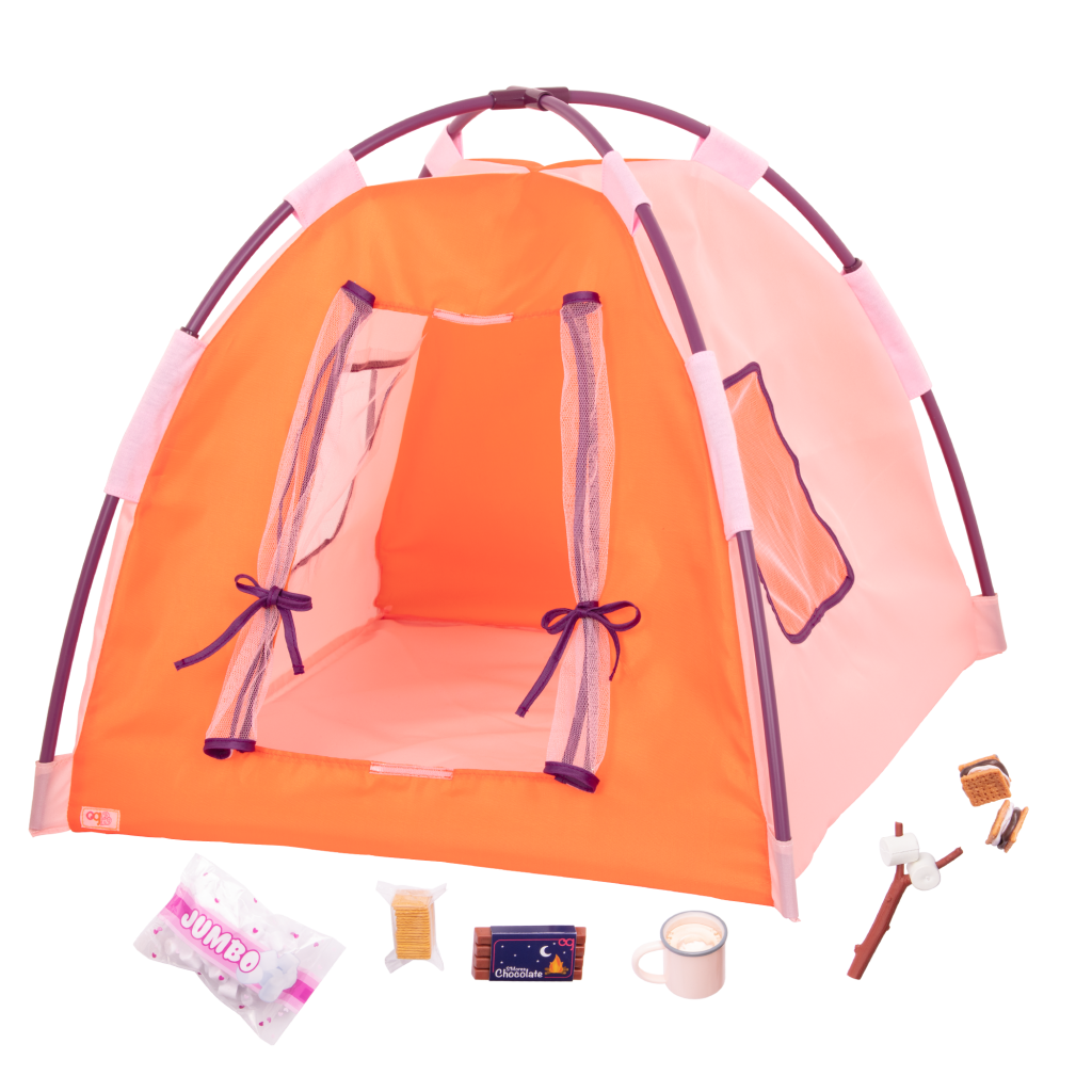 All Night Campsite 18inch Doll Tent Set Our Generation