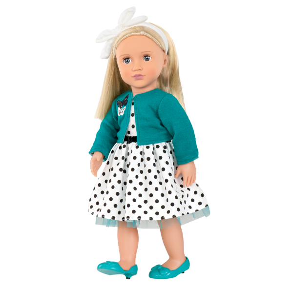 Ruby | 18-inch Retro Doll Vintage Polka 