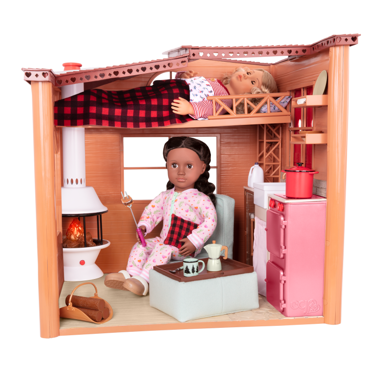 Cozy Cabin Dollhouse Playset for 18inch Dolls Our Generation