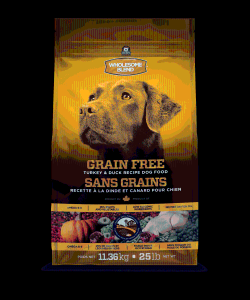 wholesome blend grain free dog food