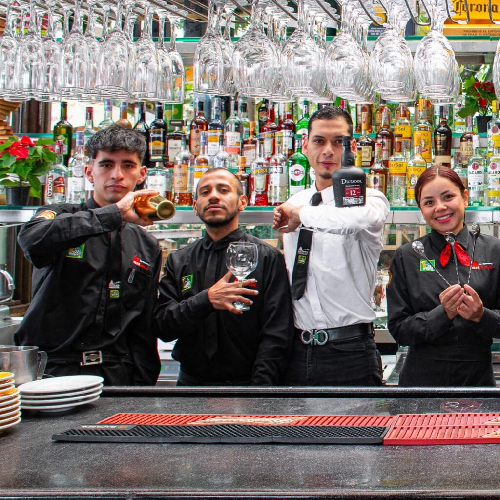 The team at Casabrava restaurant in Bogotá
