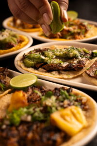 Handmade tortilla tacos served at Otra in Mumbai