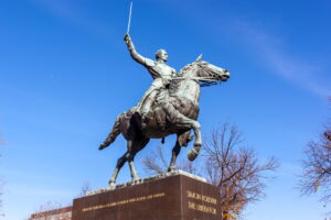 Statue of Simon Bolivar on horseback in Washington, D.C.