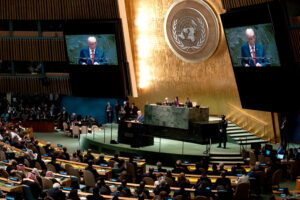 Nations gathered at the United Nations General Assembly at UN Headquarters