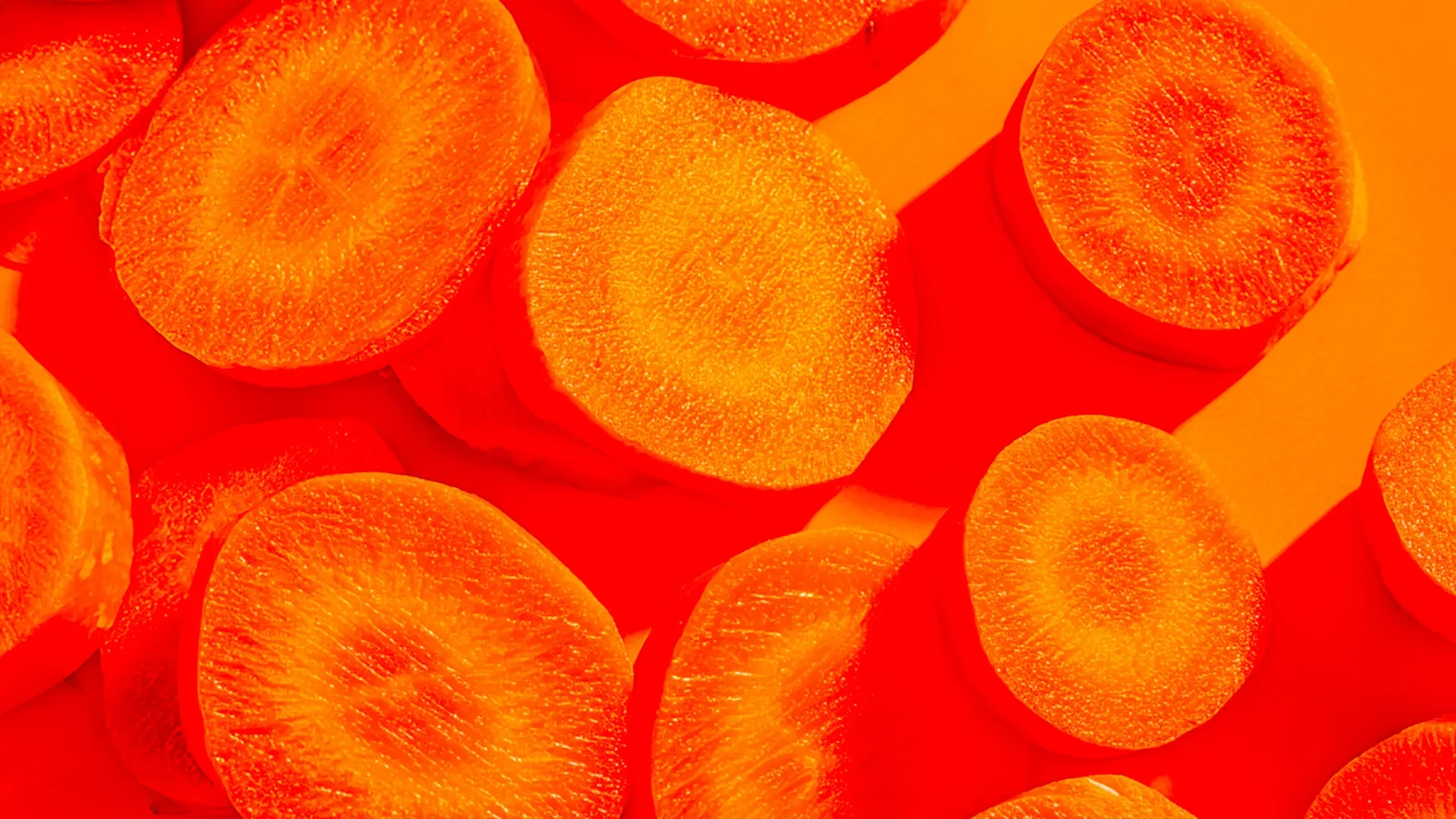 Close-up of sliced carrots