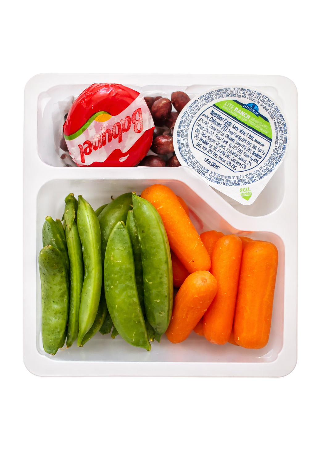 Packaged veggies and cheese