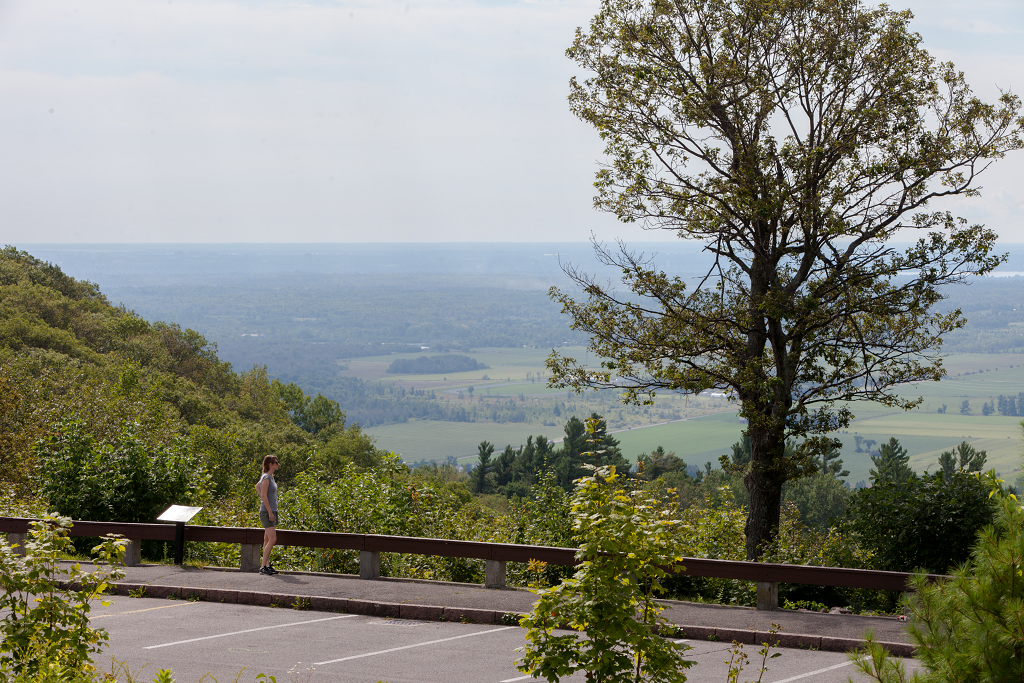 The view from Huron Lookout over the Aylmer sector of Gatineau and the west end of Ottawa.