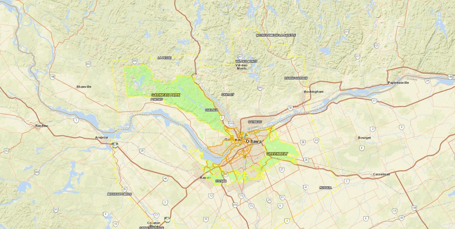 Réhabilitation d’un tronçon du sentier de la Rivière-Gatineau