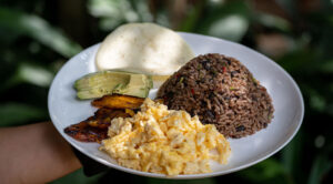Costa Rican typical breakfast