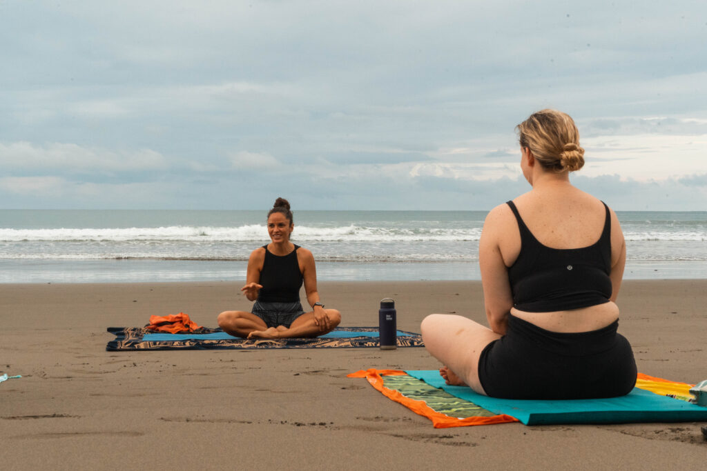 Beach yoga in Uvita, Costa Ria