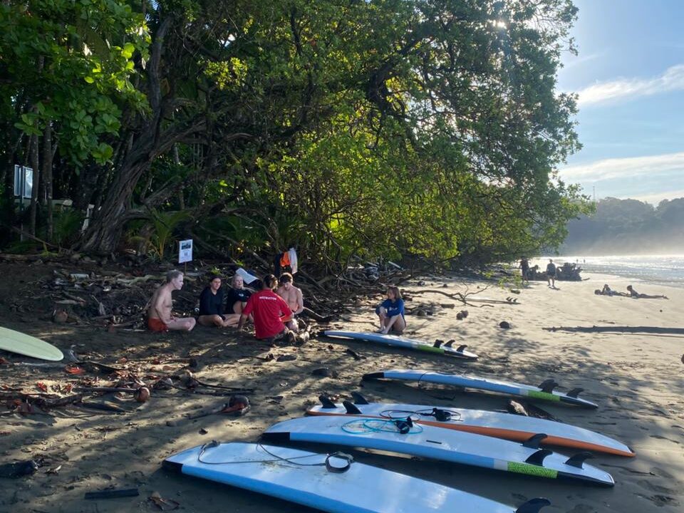 Surf lessons with Bodhi Surf + Yoga in the Marino Ballena National Park in Uvita, Osa, Costa Rica