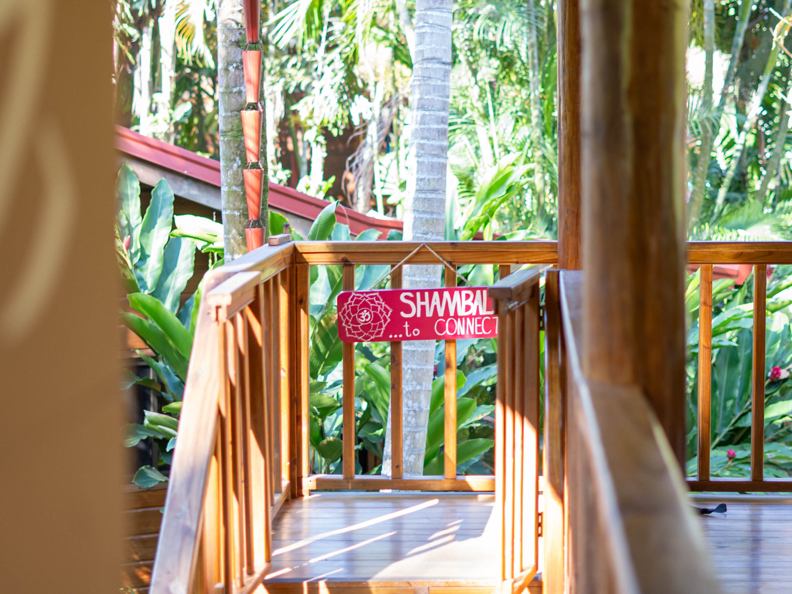 Yoga platform at Bodhi Surf + Yoga in Uvita, Osa, Costa Rica