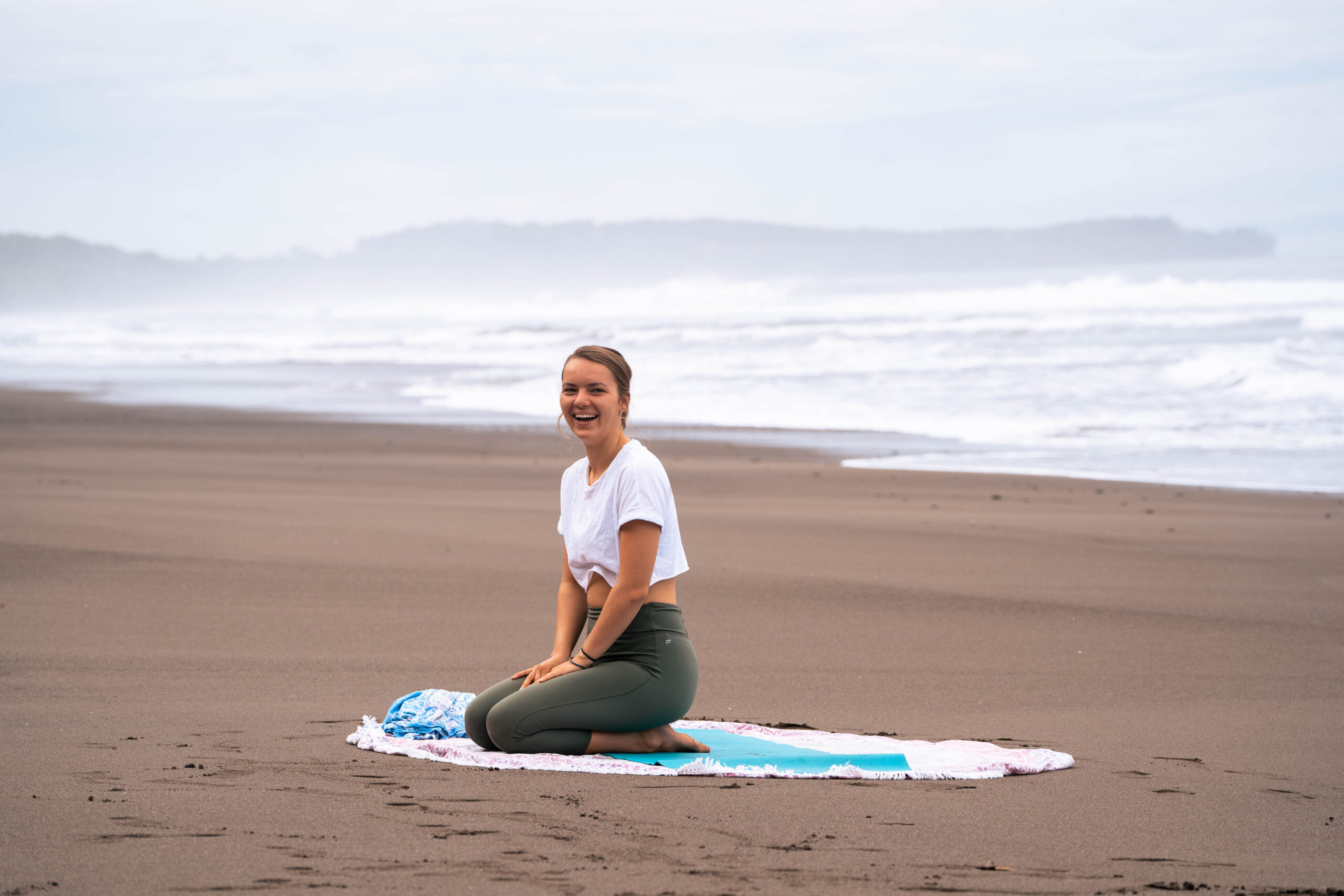 Beach yoga with Bodhi Surf + Yoga in Uvita, Osa, Costa Rica