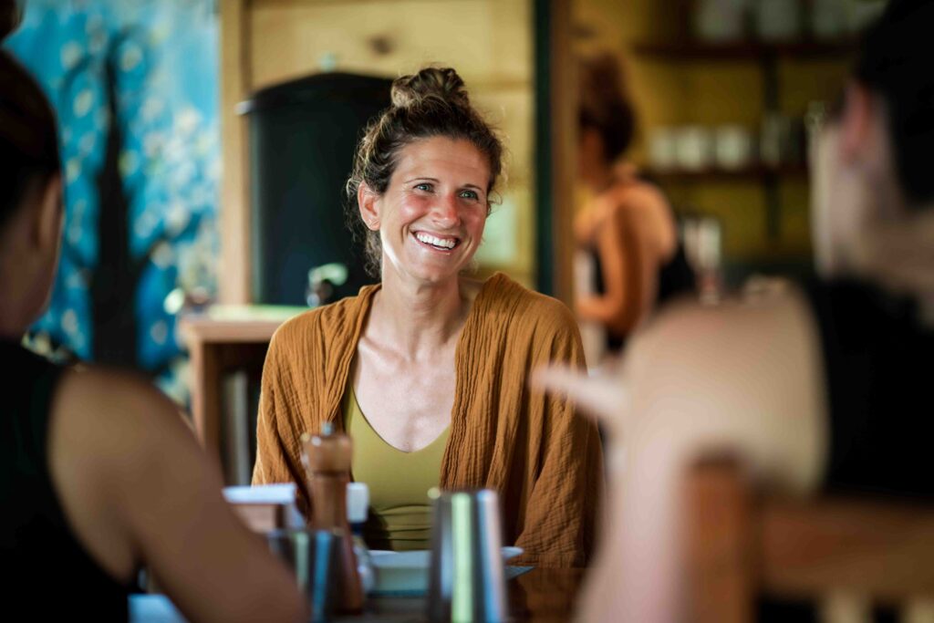 Bodhi guest experiencing the luxury of enough