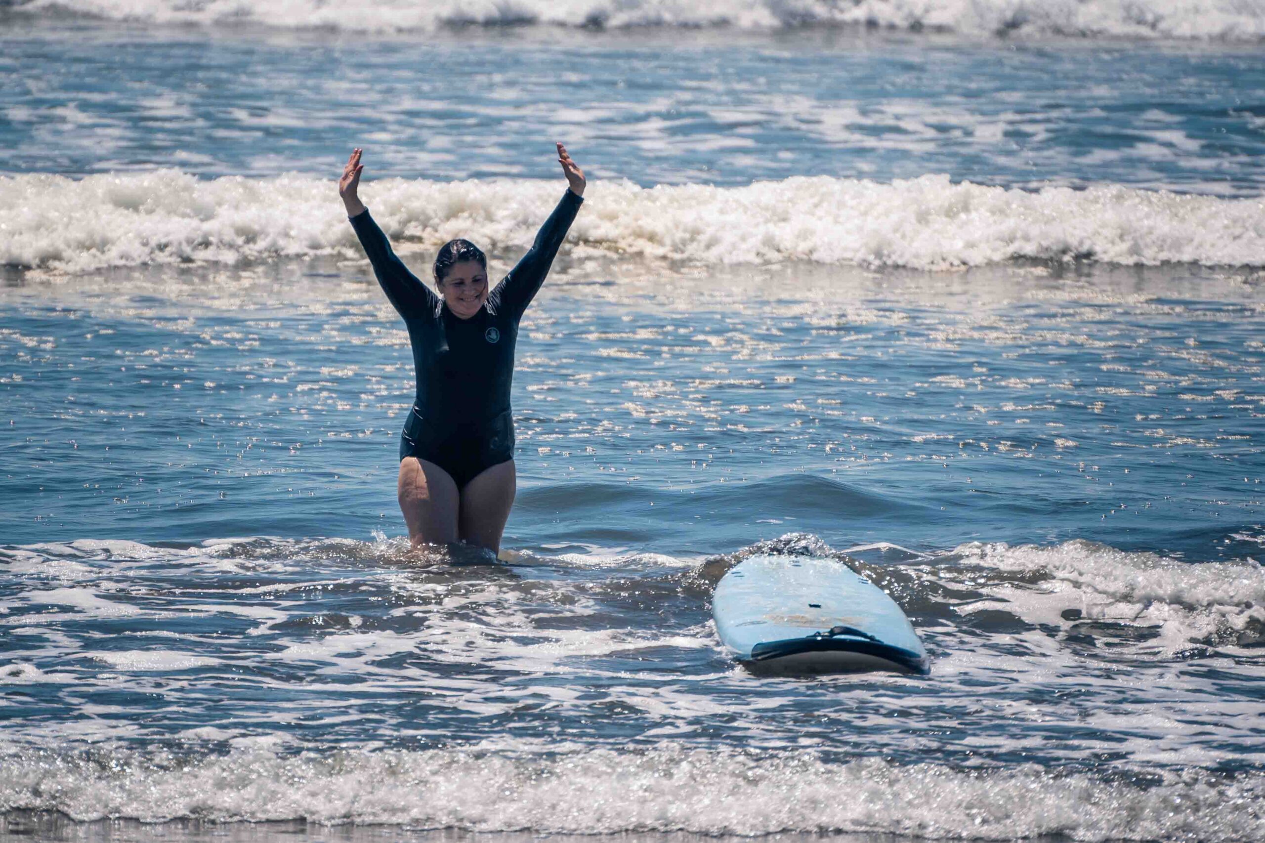 Surf lesson with Bodhi Surf + Yoga in the Marino Ballena National Park in Uvita, Osa, Costa Rica