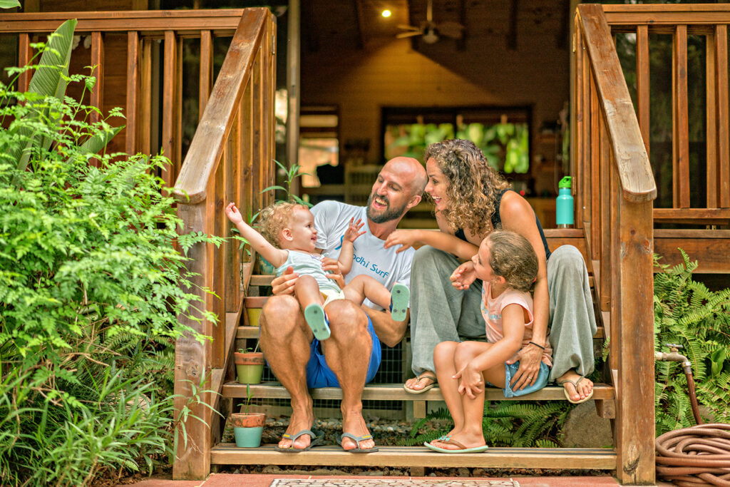Bodhi Surf and Yoga co-founders Travis Bays and Pilar 20 years living in Uvita, Costa Rica.