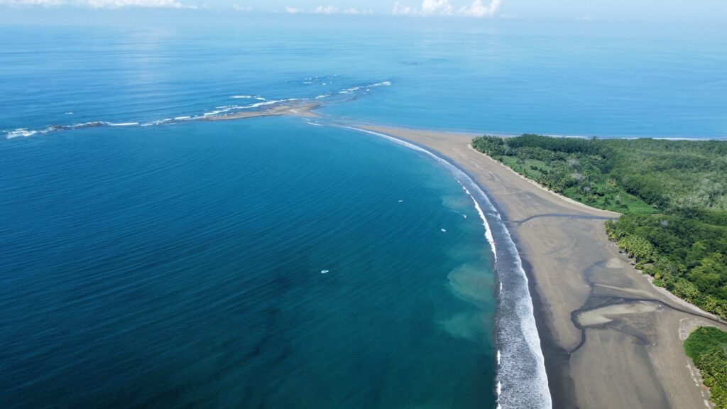 The Whale's Tail at the Marino Ballena National Park in Uvita, Osa, Costa Rica