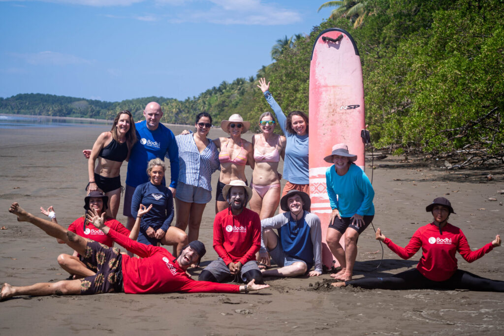 Surf lessons in the Marino Ballena National Park with Bodhi Surf + Yoga in Uvita, Osa, Costa Rica