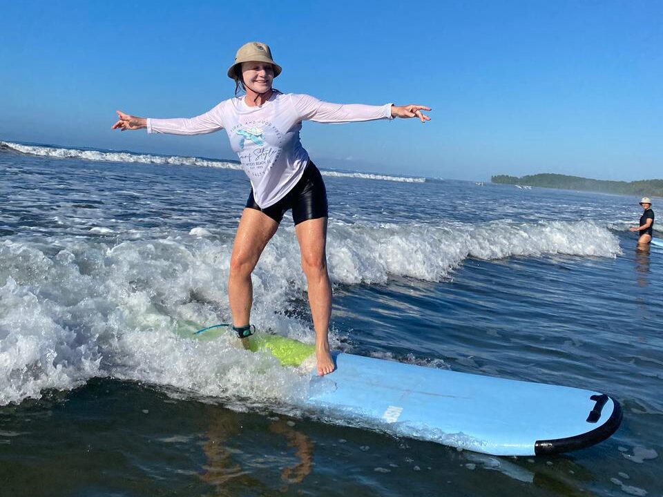 Surf lessons in the Marino Ballena National Park with Bodhi Surf + Yoga in Uvita, Osa, Costa Rica
