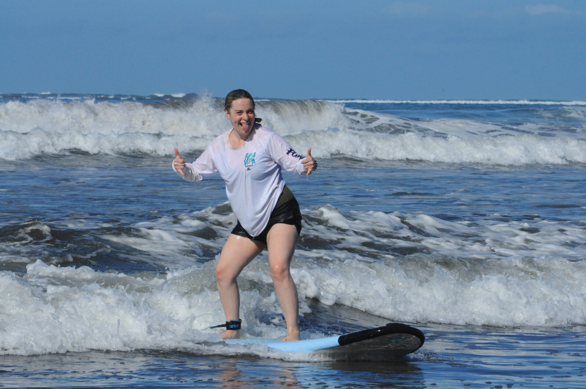 Surf lessons in the Marino Ballena National Park in Uvita, Osa, Costa Rica