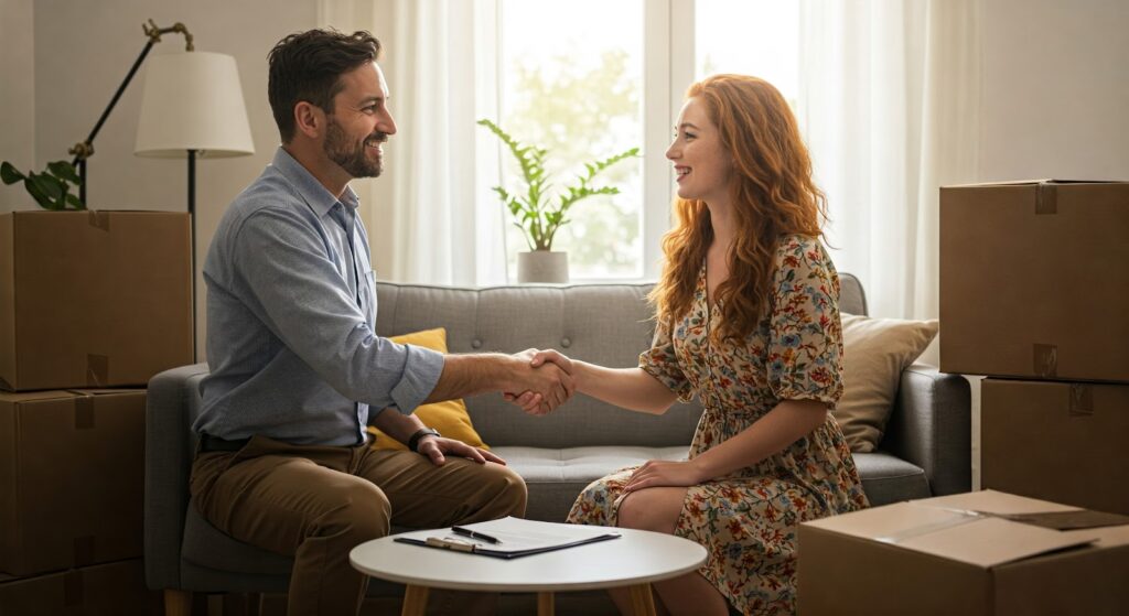 A landlord and a tenant coming into a mutual agreement to end their fixed term agreement.