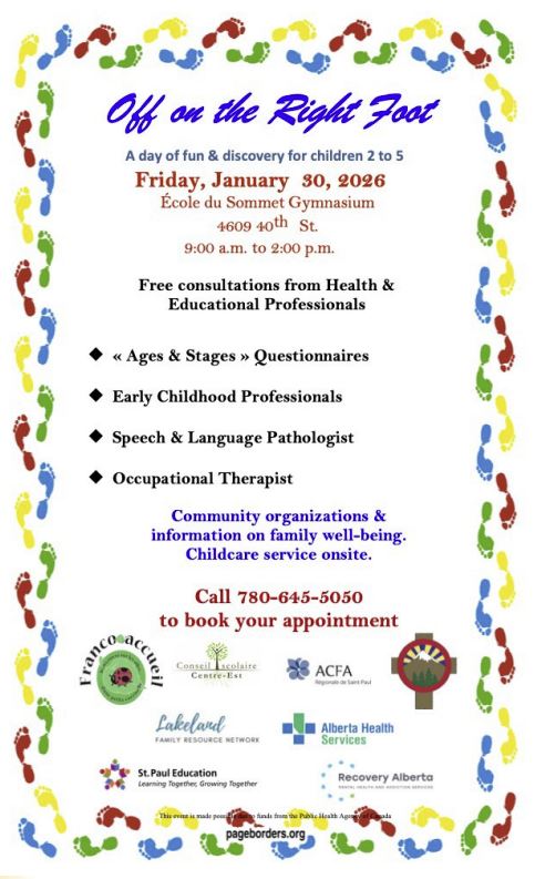 ACFA Saint Paul event poster for Off on the Right Foot on January 30, 2026