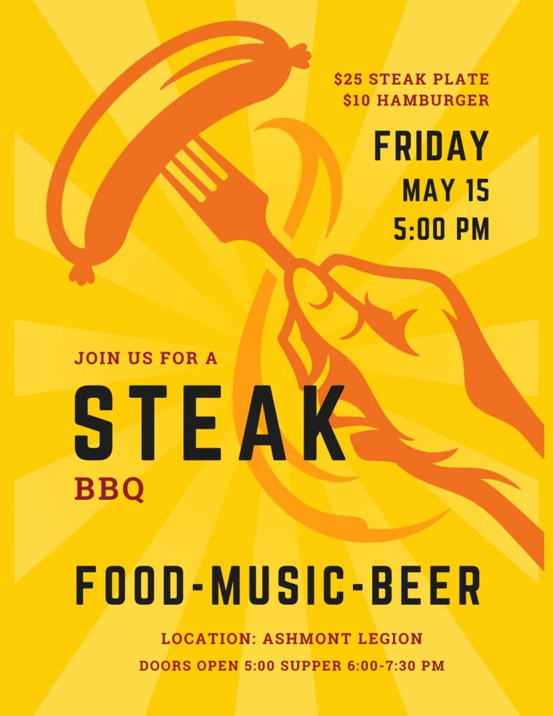 Ashmont Legion event poster for their May 2026 BBQ