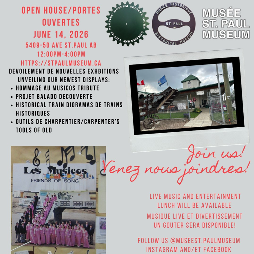 St. Paul Museum event poster for their Open House on June 14, 2026