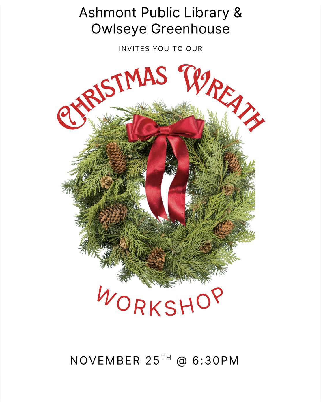Christmas Wreath Workshop