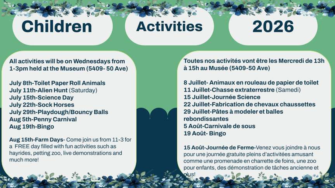 St. Paul Museum event poster for Children Activities throughout July-August 2026