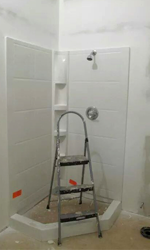 bathroom drywall