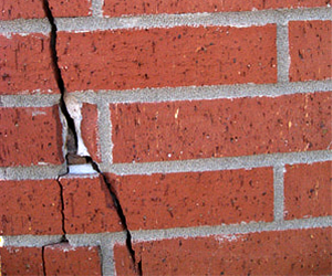 Exterior crack filling