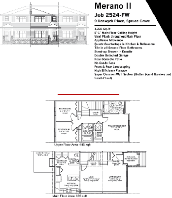 MERANO - Job 2524 9 Renwyck Place, Spruce Grove