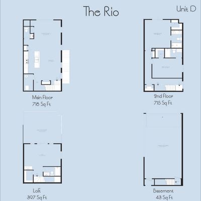 The RIO Unit D - FLOORPLANS 2633 1st Ave N.W