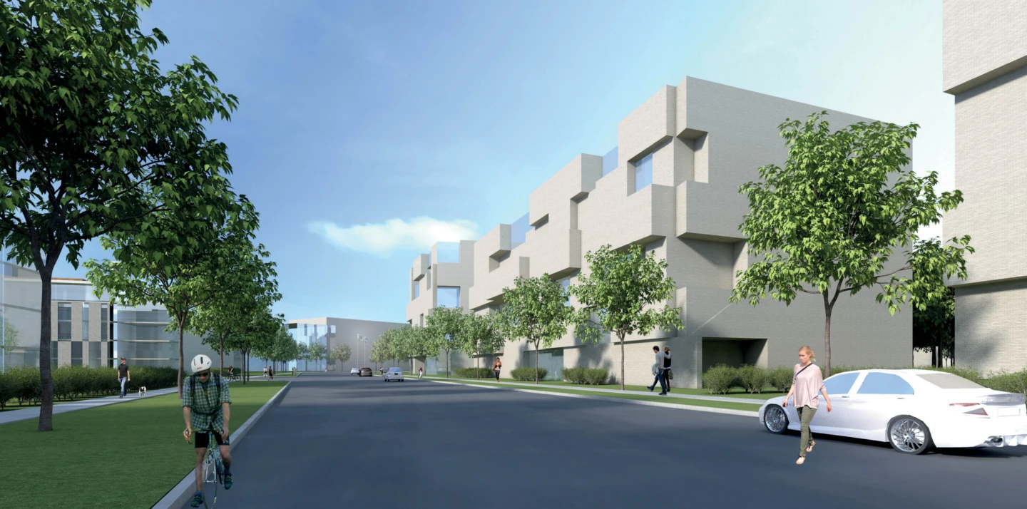 Extérieur de l'Aire TOD Saint-Basile-le-Grand