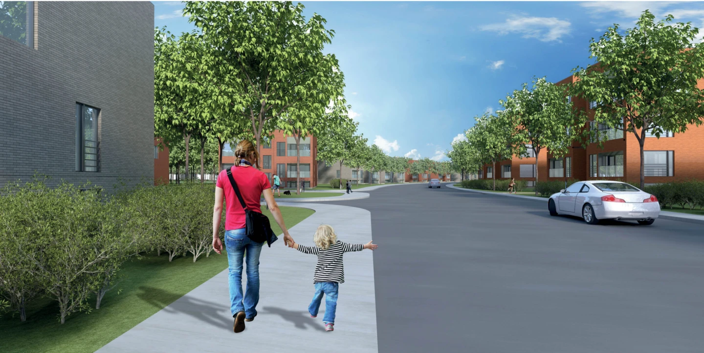 Extérieur de l'Aire TOD Saint-Basile-le-Grand